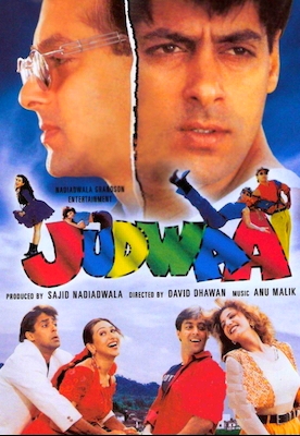دانلود فیلم هندی  Judwaa 1997 زیرنویس فارسی و دوبله فارسی