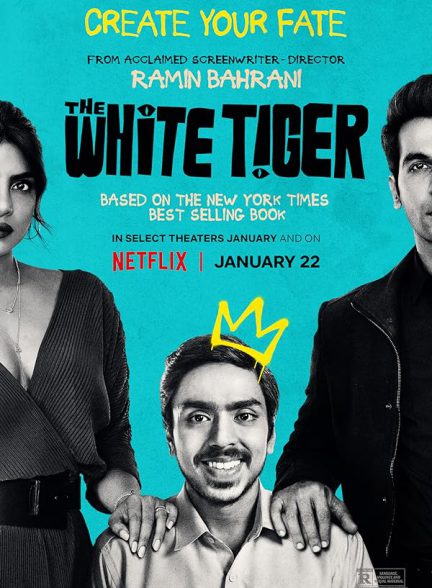 دانلود فیلم هندی 2021 The White Tiger ببر سفید با زیرنویس فارسی و دوبله فارسی