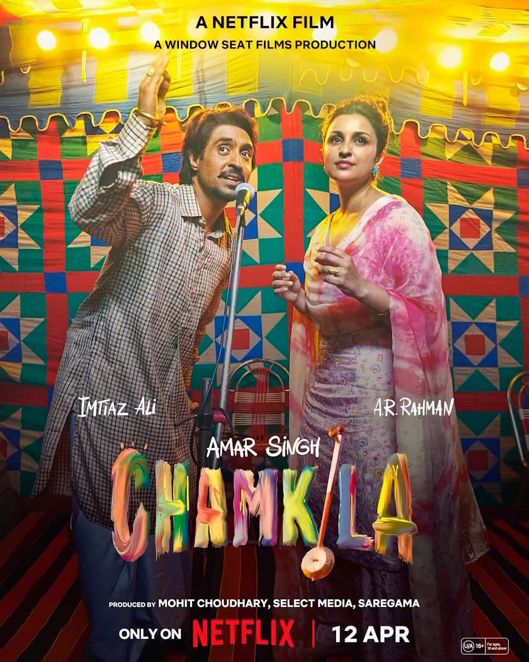 دانلود فیلم هندی 2024 Chamkila ( امر سینگ چمکیلا ) با زیرنویس فارسی